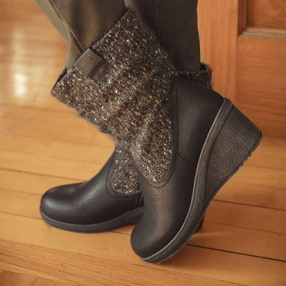 🆕NWT MUK LUKS Women's Palmer Boots - Black - Picture 1 of 4